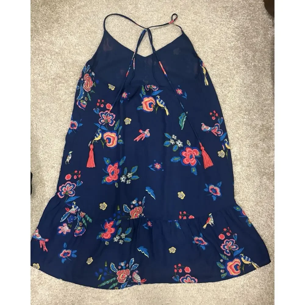 Y2K / Indie Aesthetic ✨ VIBRANT BOHO FLORAL SLIP DRESS